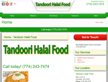 Tablet Screenshot of halalfoodworcester.com